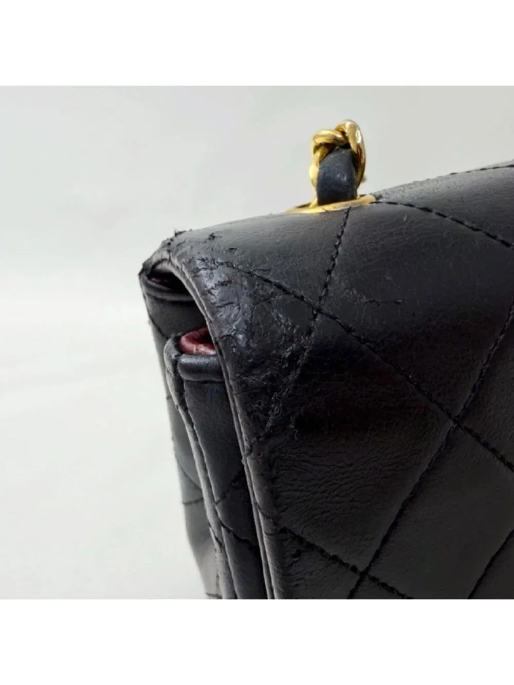 Chanel Lambskin Full Flap Quilted Chain Shoulder